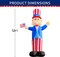12FT Giant Uncle Sam Inflatable – Patriotic 4th of July Outdoor Decoration with Bright LED Lights – Blow Up Yard Decor for Independence Day & Memorial Day